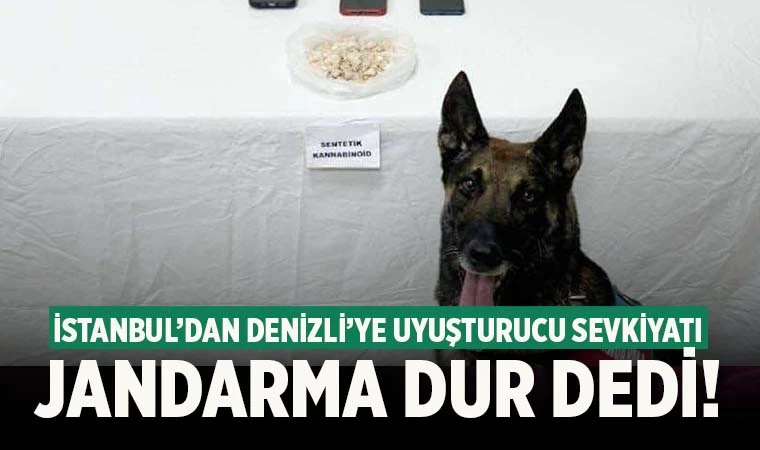 İstanbul’dan Denizli’ye uyuşturucu sevkiyatına jandarma dur dedi