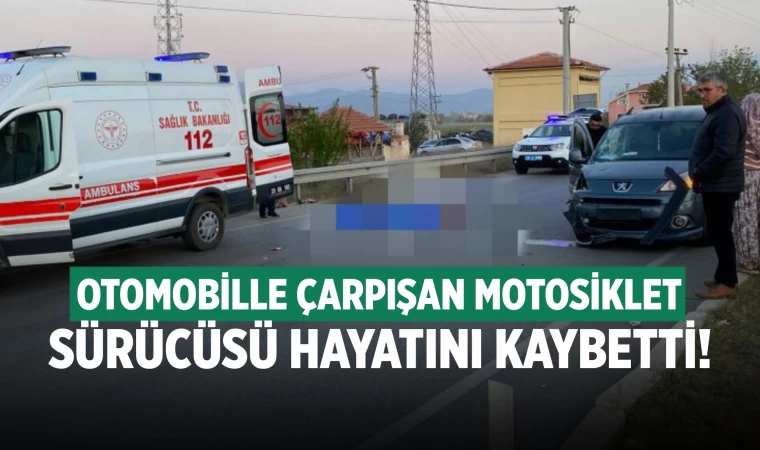 Denizli'de motosiklet sürücüsü kazada öldü