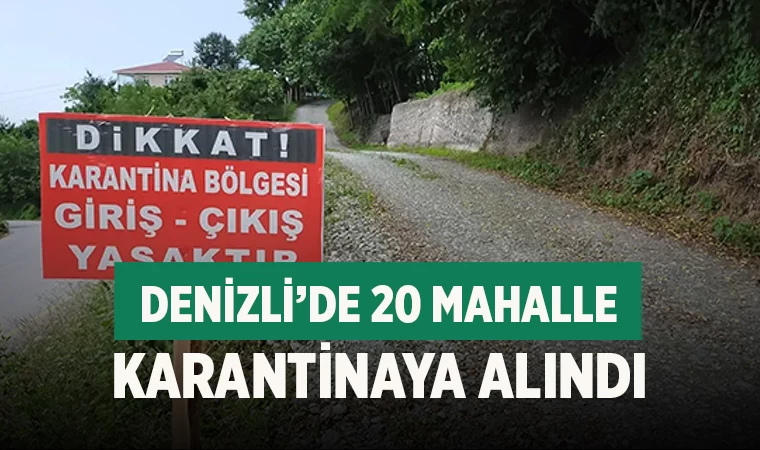 Denizli'de 20 mahallede Şap Hastalığı Karantinası
