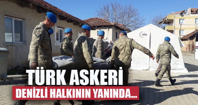 Türk Askeri Denizli Halkının Yanında…