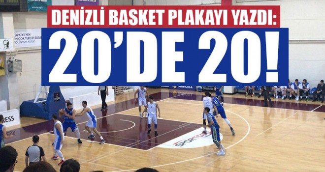 Merkezefendi Belediyesi Denizli Basket Plakayı Yazdı: 20’de 20!