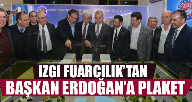 İzgi Fuarcılık’tan Başkan Erdoğan’a Plaket