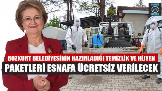 Bozkurt Belediyesi'den esnafa Temizlik Ve Hijyen Paketleri