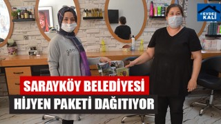 Sarayköy Belediyesi Hijyen Paketi Dağıtıyor