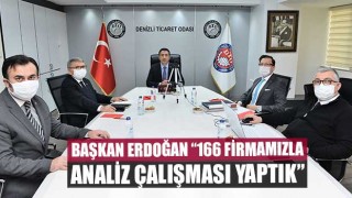 Başkan Erdoğan: “166 firmamızla, analiz çalışması yaptık”