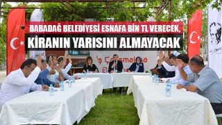 Babadağ Belediyesi Esnafa Bin TL Verecek, Kiranın Yarısını Almayacak