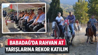 Babadağ’da Rahvan At Yarışlarına Rekor Katılım