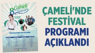 Çameli'nde festival programı açıklandı