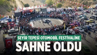 Pamukkale Seyir Tepesi Otomobil Festivali binlerce kişiyi bir araya getirdi