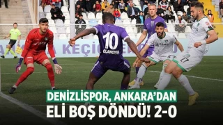 Denizlispor, Ankara deplasmanından eli boş döndü: 2-0