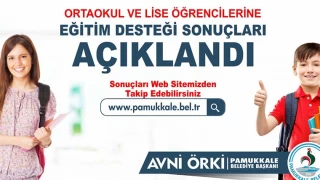 Pamukkale Belediyesi öğrenim yardımı başvurularının sonuçları belli oldu