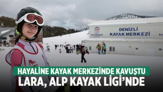 Denizlili sporcu Lara Göçgeldi Alp Kayak Ligi'nde