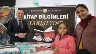 Sarayköy Belediyesi, kitap okuma yarışmasında 600 kitap hediye etti