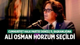 Cumhuriyet Halk Partisi Denizli İl Başkanlığına Ali Osman Horzum seçildi