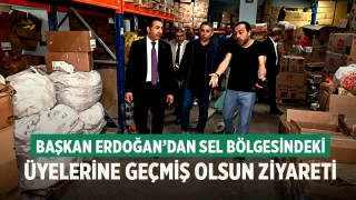 Başkan Erdoğan’dan sel bölgesindeki üyelerine geçmiş olsun ziyareti