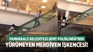 Pamukkale Belediyesi Semt Polikliniği'nde Yürümeyen merdiven işkencesi!