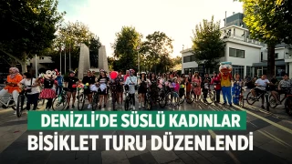 Denizli'de Süslü Kadınlar Bisiklet Turu düzenlendi