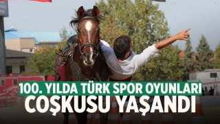 Denizli'de 100. yıl coşkusu Geleneksel Türk Spor Oyunları ile yaşandı