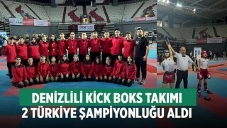 Denizlili Kick Boks takımı 2 Türkiye şampiyonluğu aldı