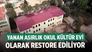 Yanan asırlık Gazi Paşa Mektebi, kültür evi olarak restore ediliyor