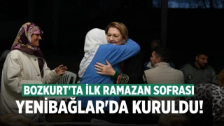 Bozkurt Belediyesi ilk Ramazan sofrasını Yenibağlar'da kurdu!