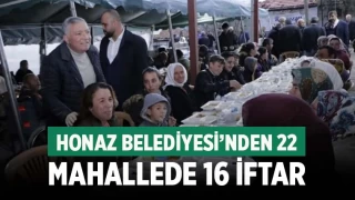 Honaz Belediyesi’nden 22 mahallede 16 iftar