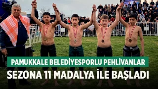 Pamukkale Belediyesporlu Pehlivanlar Sezona 11 Madalya İle Başladı