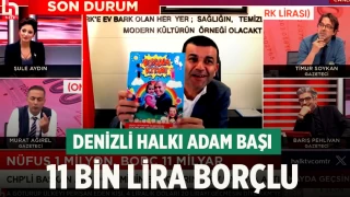 Çavuşoğlu, canlı yayında konuştu: Denizli Halkı Adam Başı 11 Bin Lira Borçlu