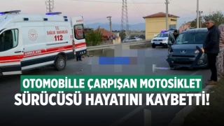 Denizli'de motosiklet sürücüsü kazada öldü