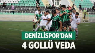 Denizlispor'dan 4 gollü veda
