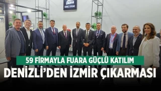 İzmir Doğaltaş Fuarına Denizli 59 firmayla katıldı