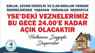 Pamukkale Belediyesi Vergi Ödemeleri İçin Vezneler Gece Yarısına Kadar Açık