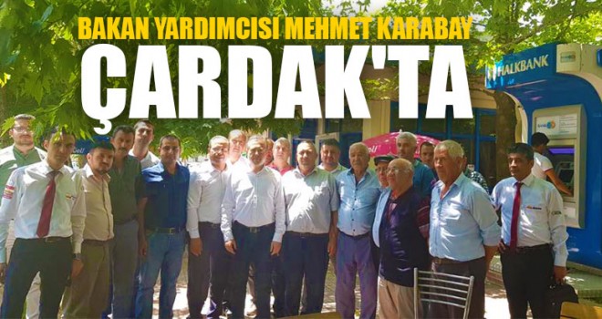 Bakan Yardımcısı Mehmet Karabay Çardak'ta