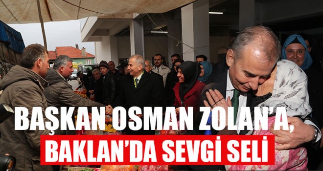 Başkan Osman Zolan’a, Baklan’da Sevgi Seli
