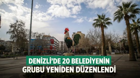 Denizli’de 20 belediyenin grubu yeniden düzenlendi