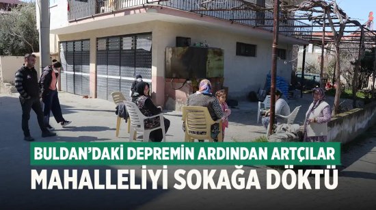 Denizli'de Artçı Depremler Sürüyor! Mahallelili Sokağa Döküldü