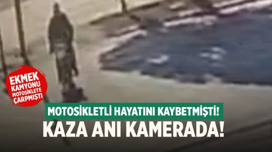 Denizli’de Feci Kaza Kamerada; Motosikletli Hayatını Kaybetti