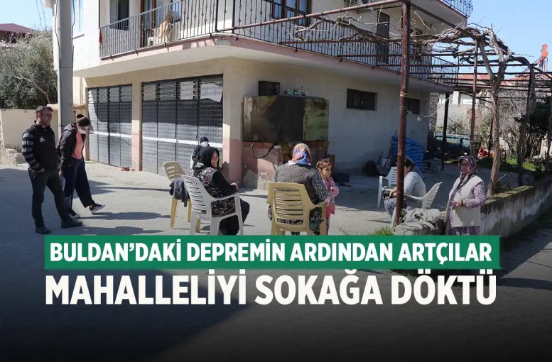 Denizli'de Artçı Depremler Sürüyor! Mahallelili Sokağa Döküldü