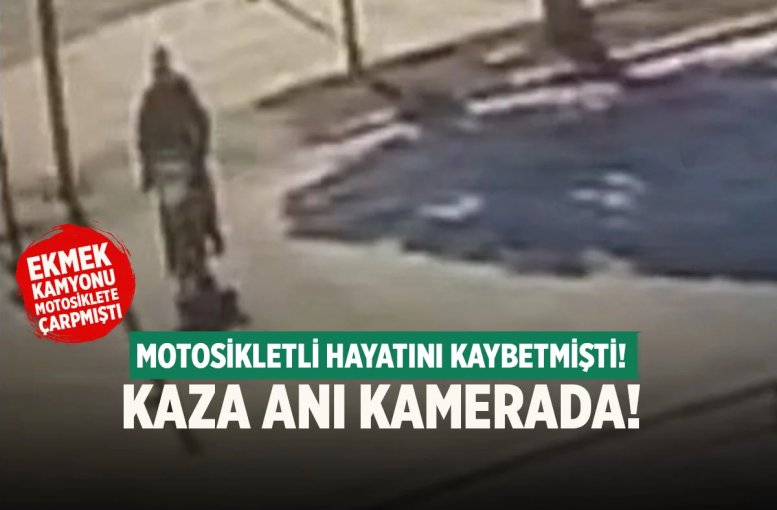 Denizli’de Feci Kaza Kamerada; Motosikletli Hayatını Kaybetti