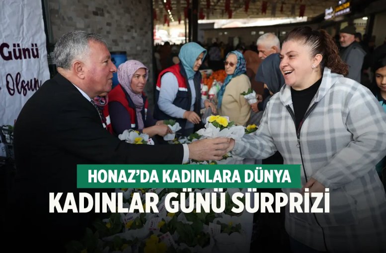 Honaz’da Kadınlara Dünya Kadınlar Günü Sürprizi