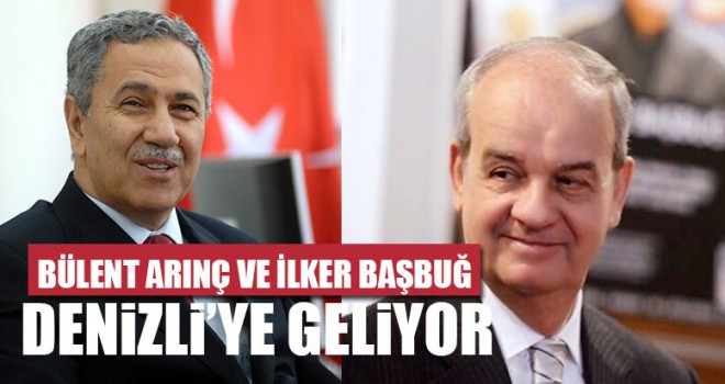 Bülent Arınç Ve İlker Başbuğ Kitap İmzalamak için Denizli’ye Geliyor