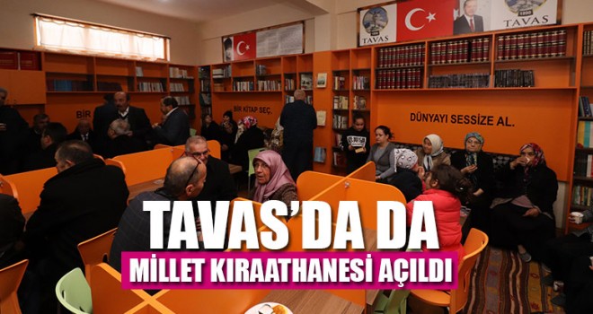 Tavas’da da Millet Kıraathanesi Açıldı