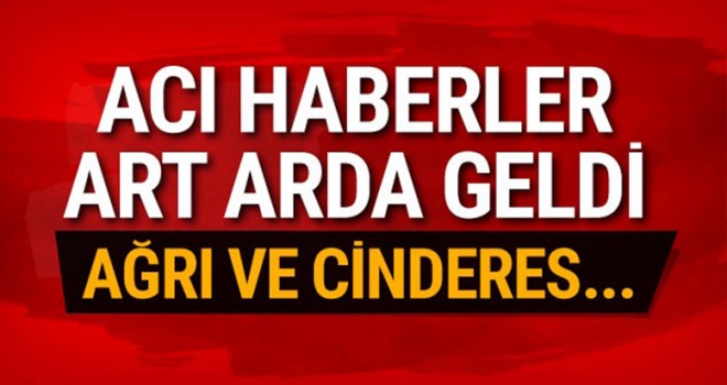 Ağrı'da çatışma çıktı! Acı haber geldi