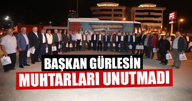 Başkan Gürlesin Muhtarları Unutmadı