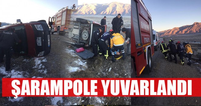 Araç Şarampole Yuvarlandı