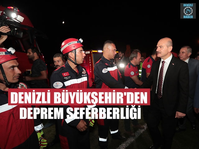Denizli Büyükşehir'den Deprem Seferberliği