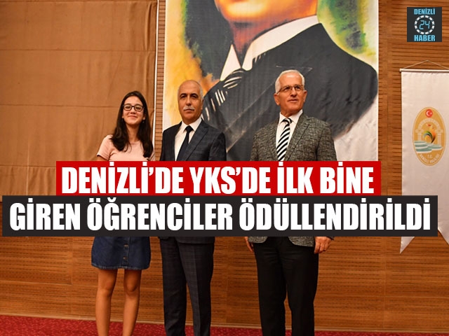 Denizli’de YKS’de İlk Bine Giren Öğrenciler Ödüllendirildi