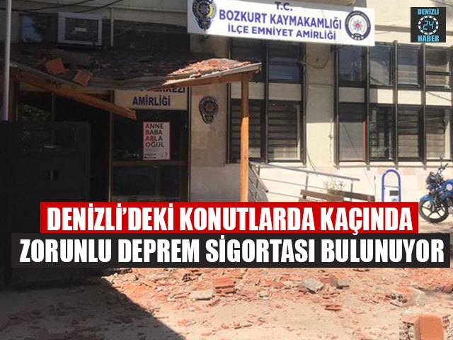 Denizli’deki Konutlarda Kaçında Zorunlu Deprem Sigortası Bulunuyor?