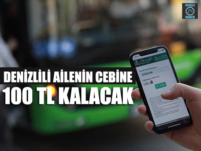 Denizlili Ailenin Cebine 100 TL Kalacak
