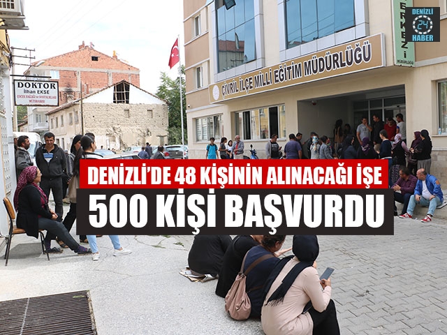Denizli’de 48 Kişinin Alınacağı İşe 500 Kişi Başvurdu